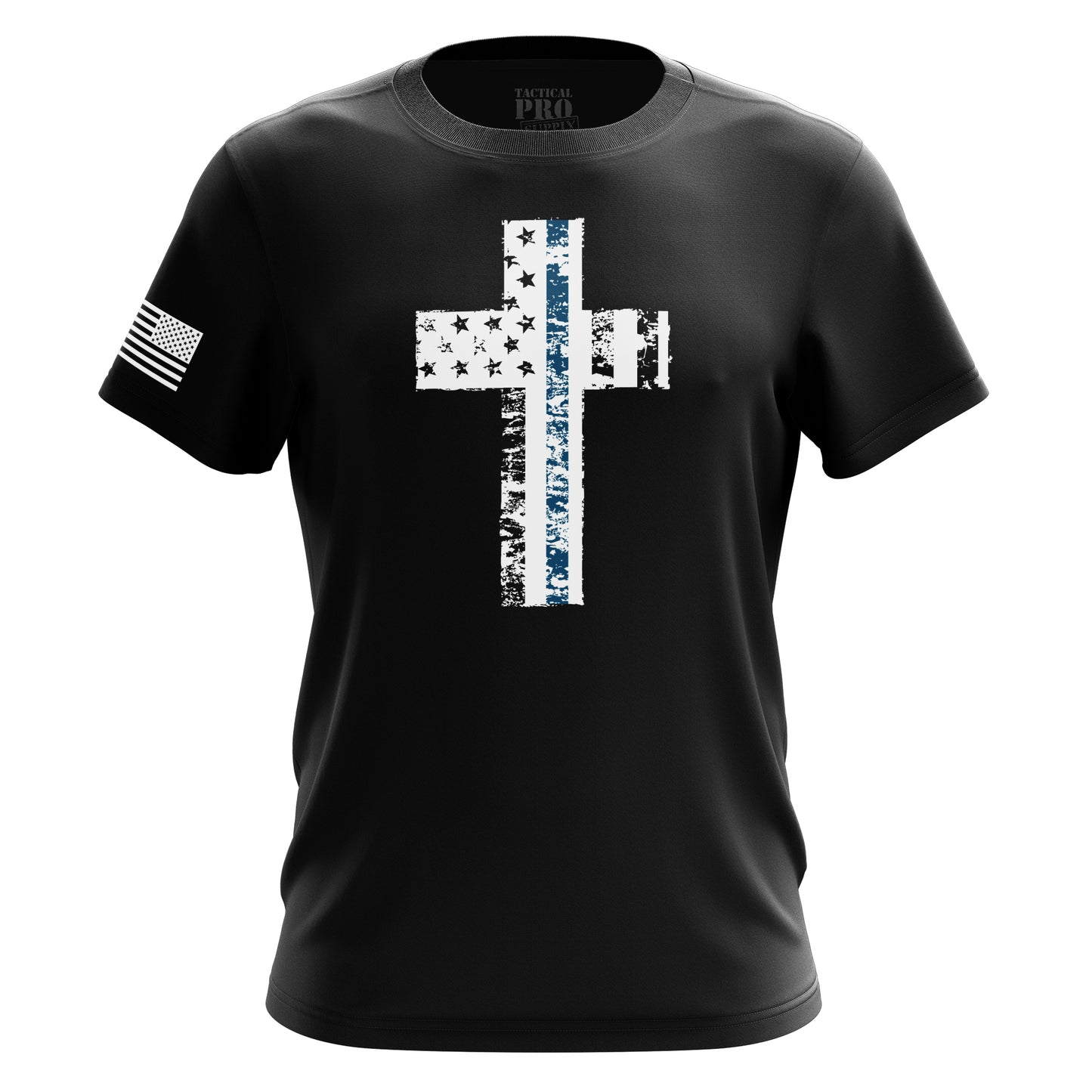 Cross Flag Blue Line