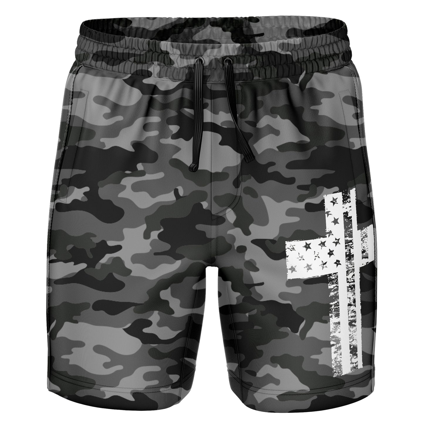 Black Camo - Cross Flag