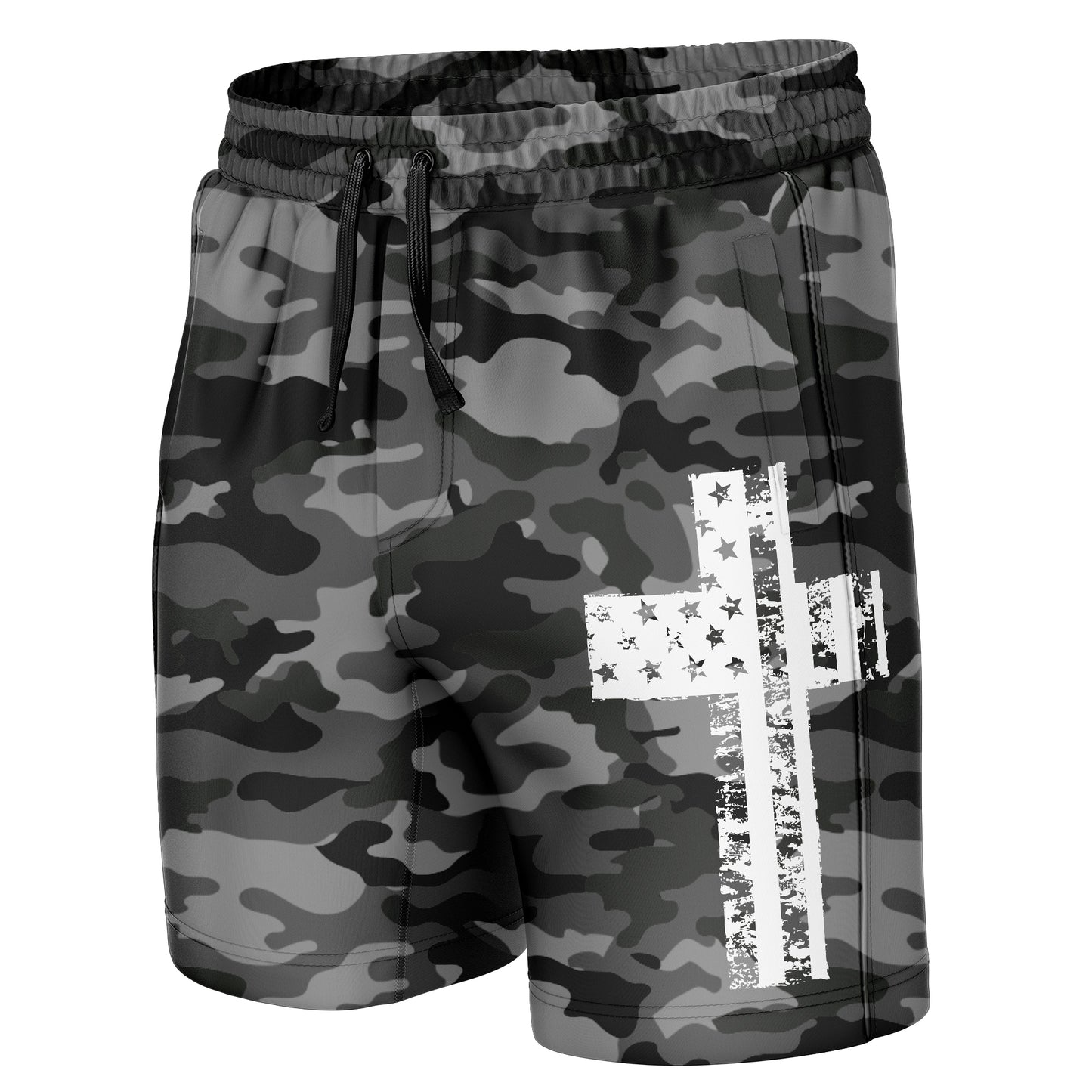 Black Camo - Cross Flag