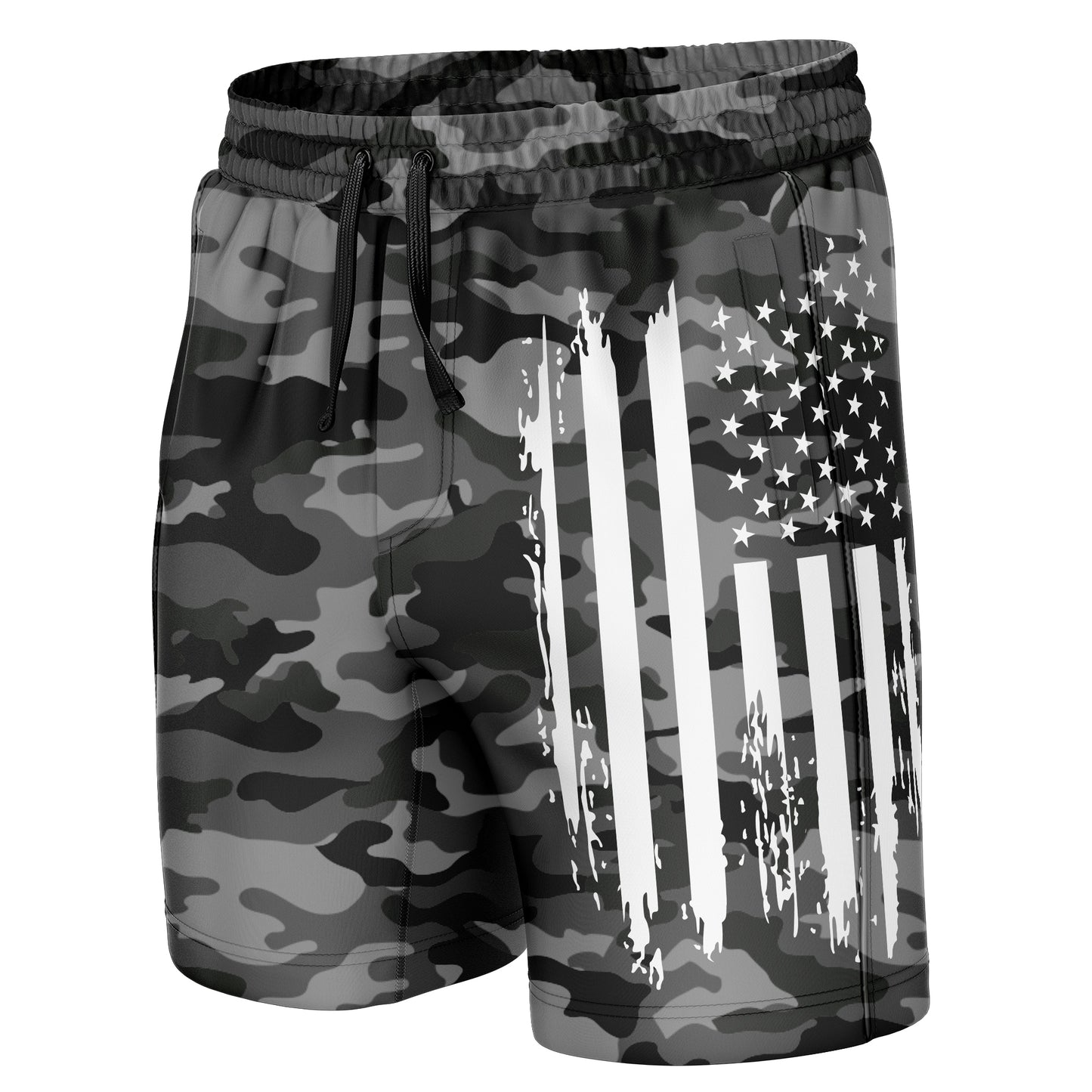 Black Camo - Distressed Flag