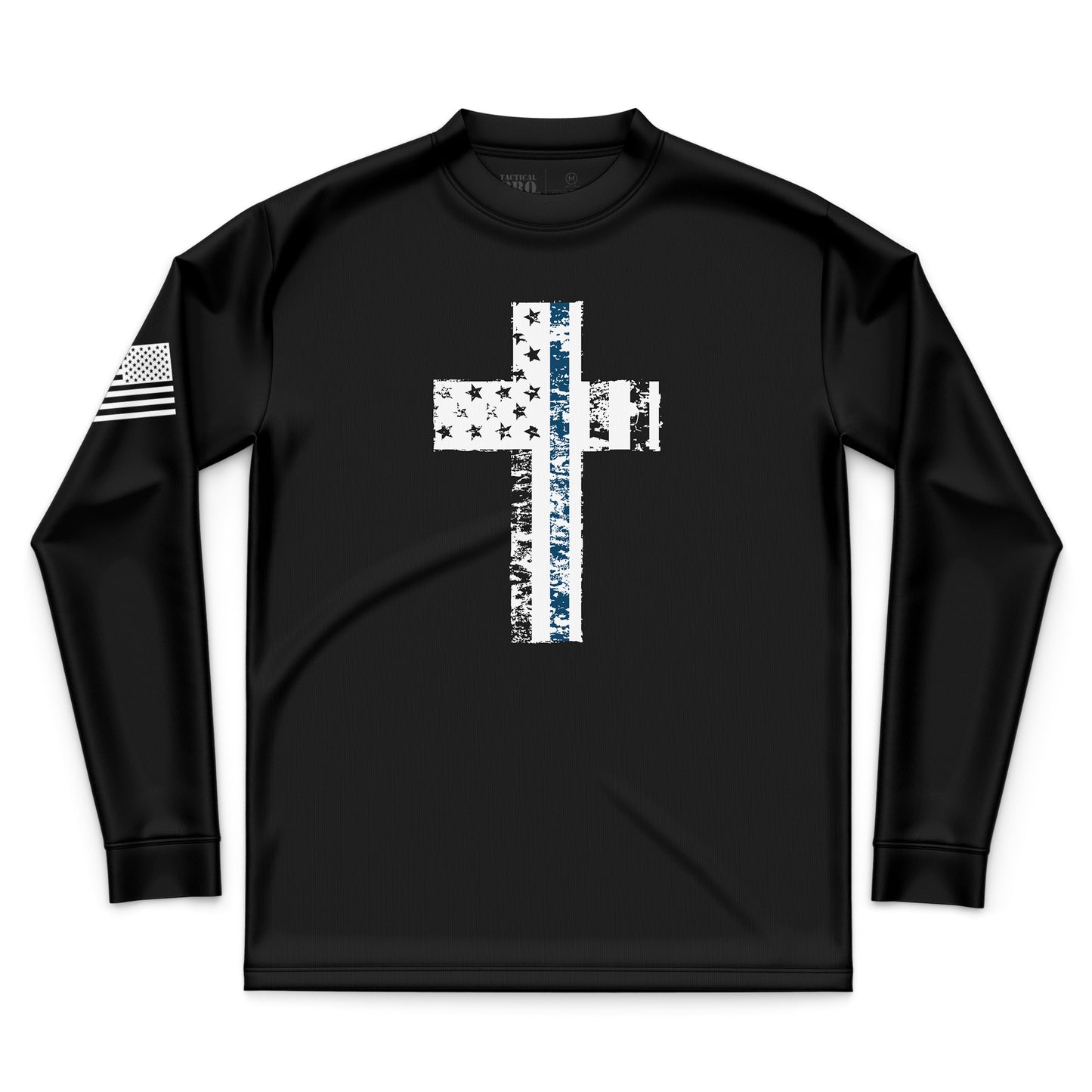 Cross Flag Blue Line