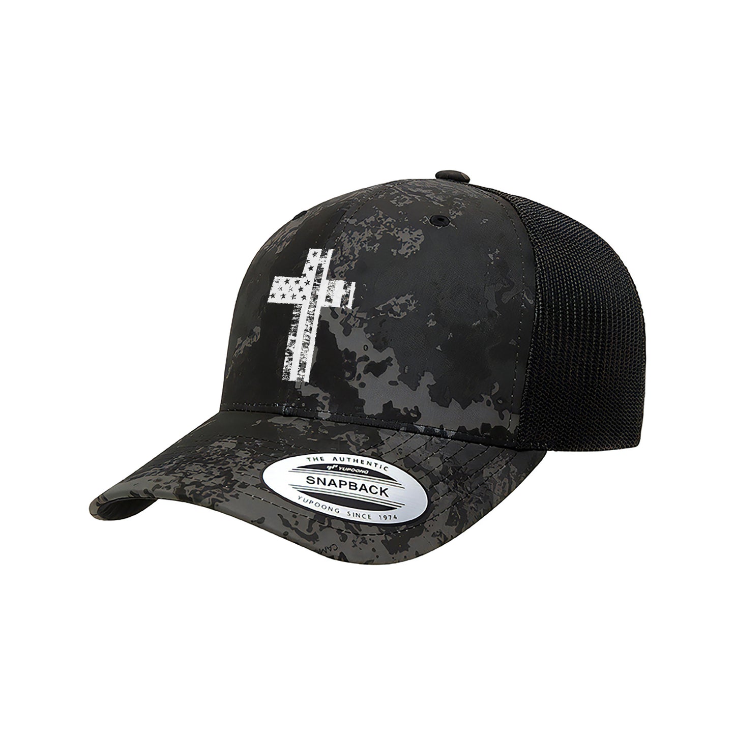 Black Camo - Cross Flag