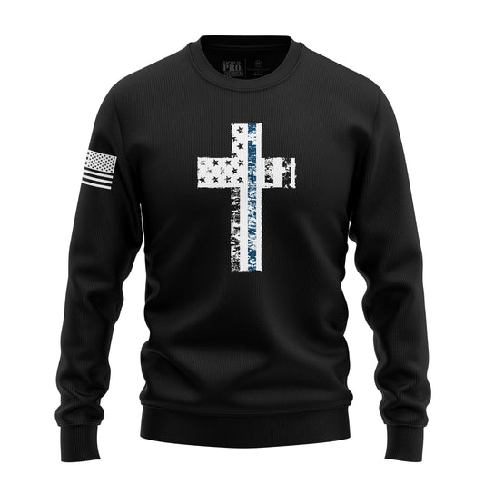 Cross Flag Blue Line