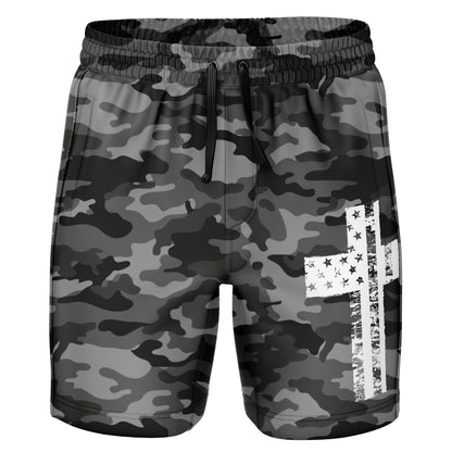 Black Camo - Cross Flag