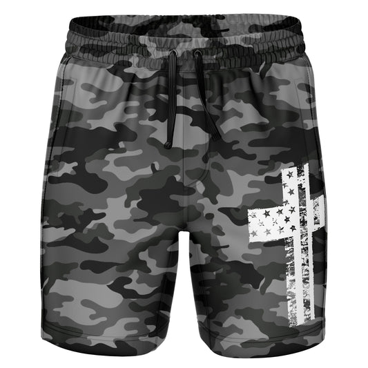 Black Camo - Cross Flag
