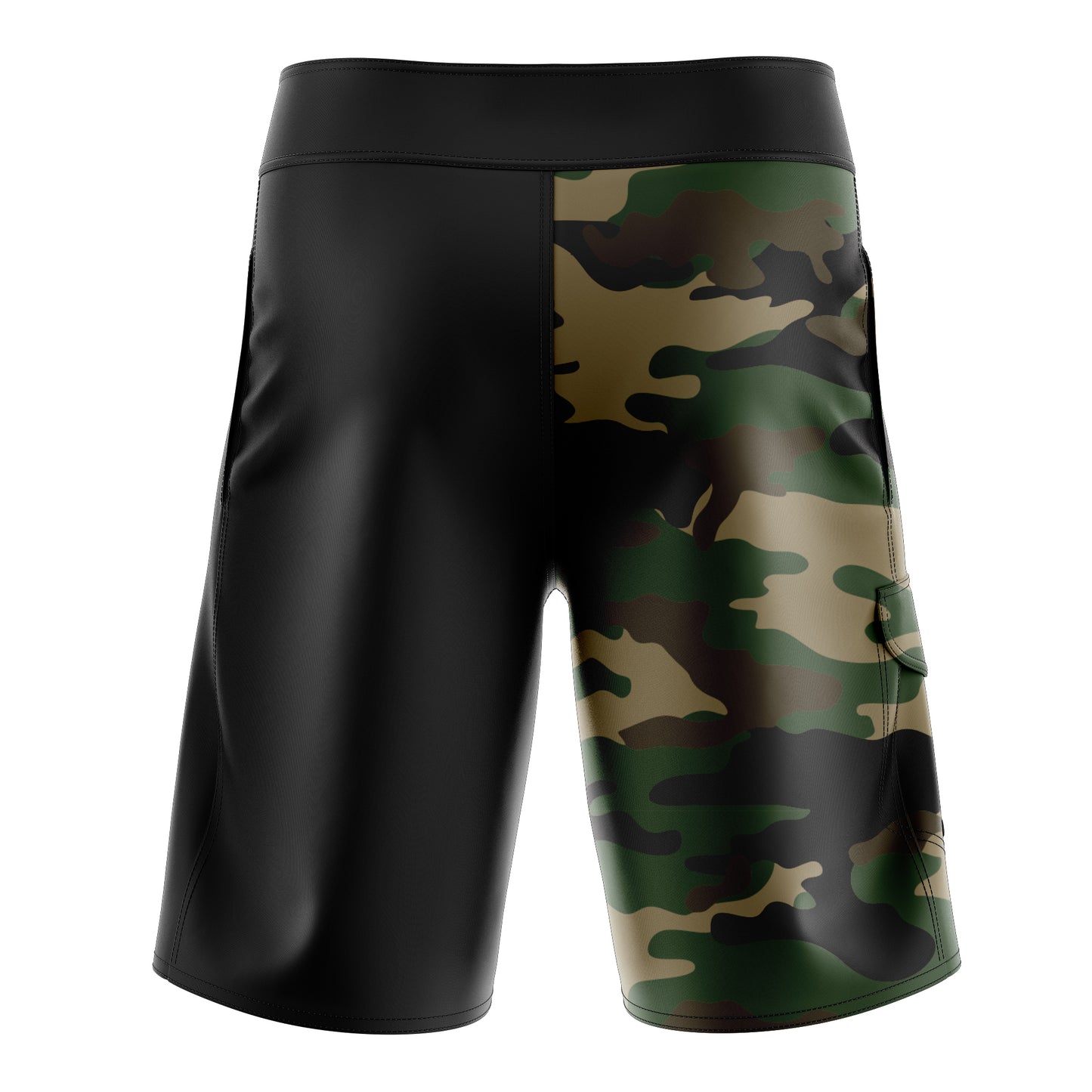 Split Army Camo White Crest