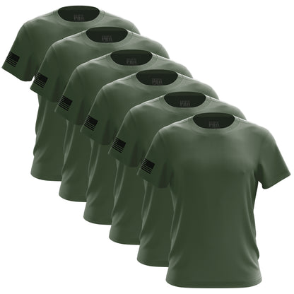 TPS - Army Green Men's Shirt Bundle - 6 Pack