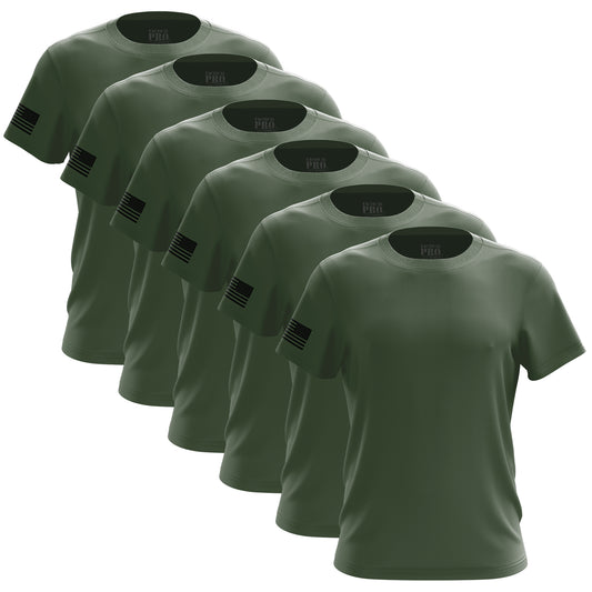 TPS - Army Green Men's Shirt Bundle - 6 Pack