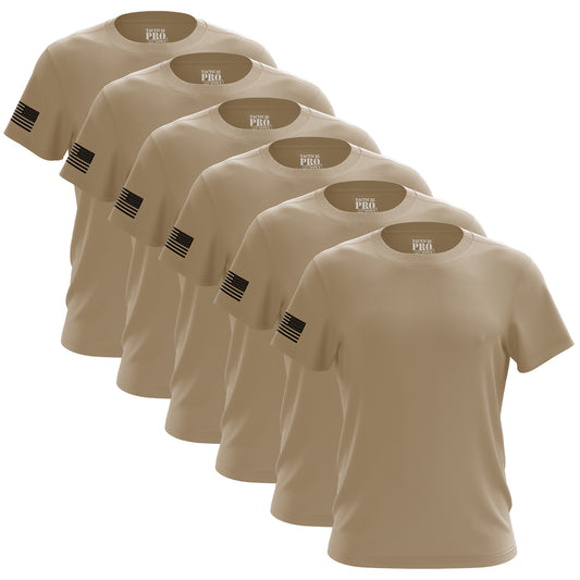 TPS - Desert Khaki Men's Shirt Bundle - 6 Pack