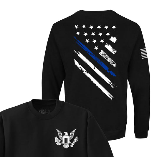 Blue Line Crest Flag - Tactical Pro Supply, LLC