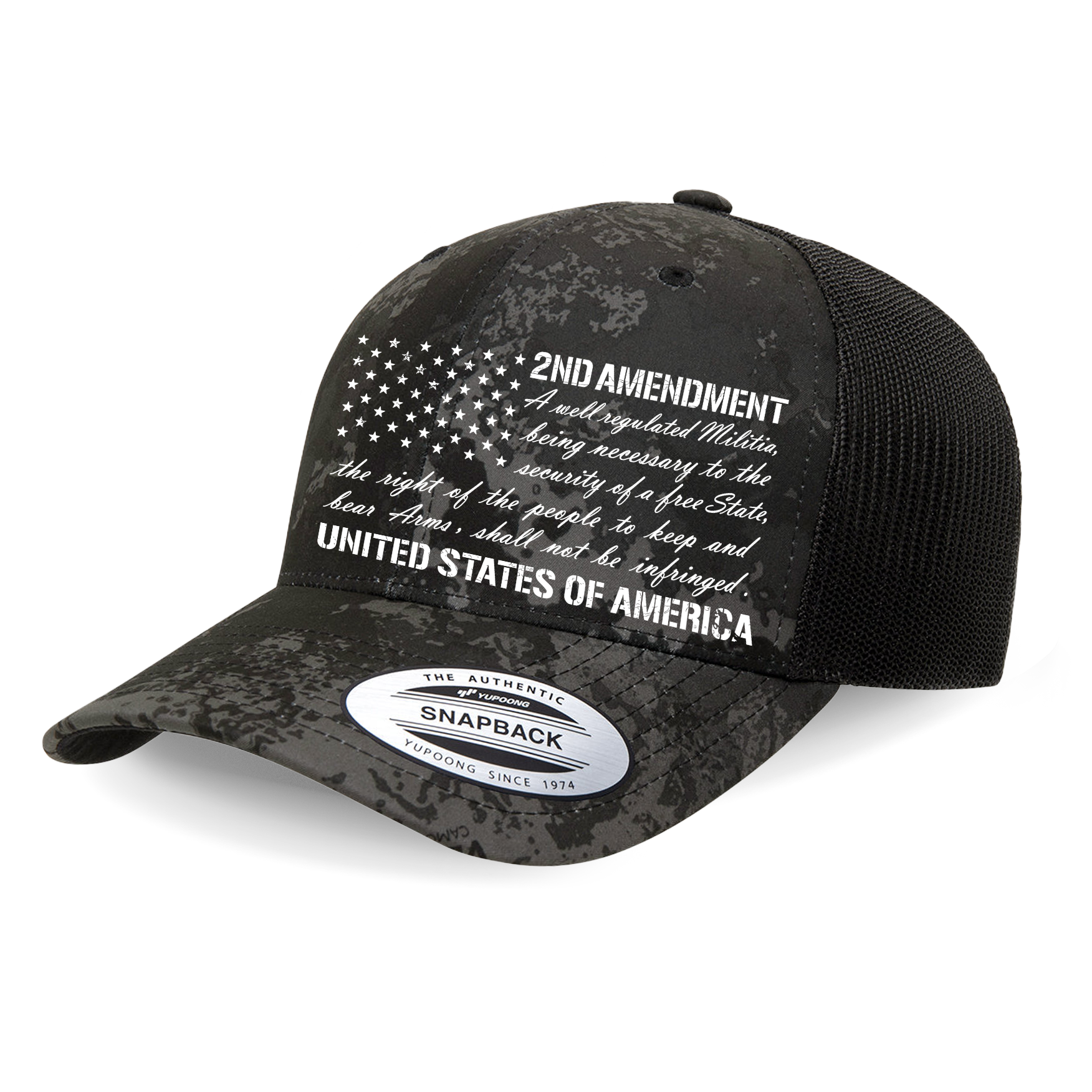 Black Camo - 2nd Amendment Flag