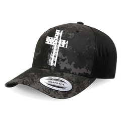 Black Camo - Cross Flag